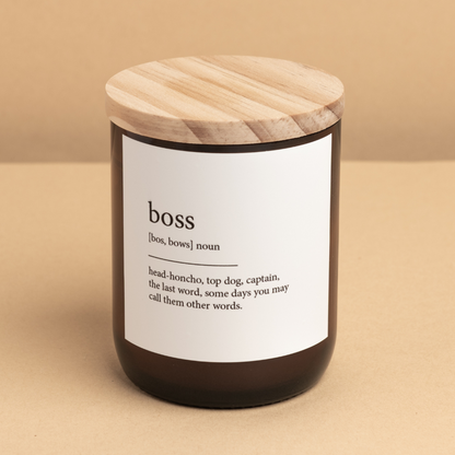 Dictionary Candle - Boss