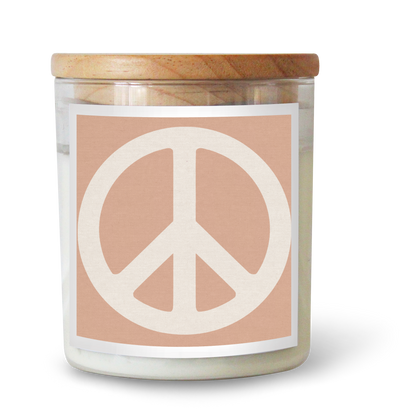 Peace Sign / PINK Candle