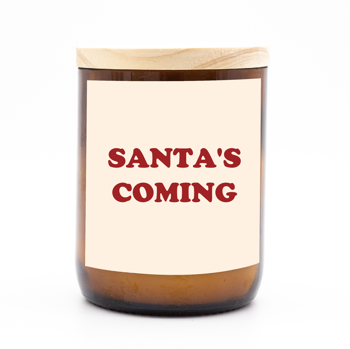 Santas Coming Candle
