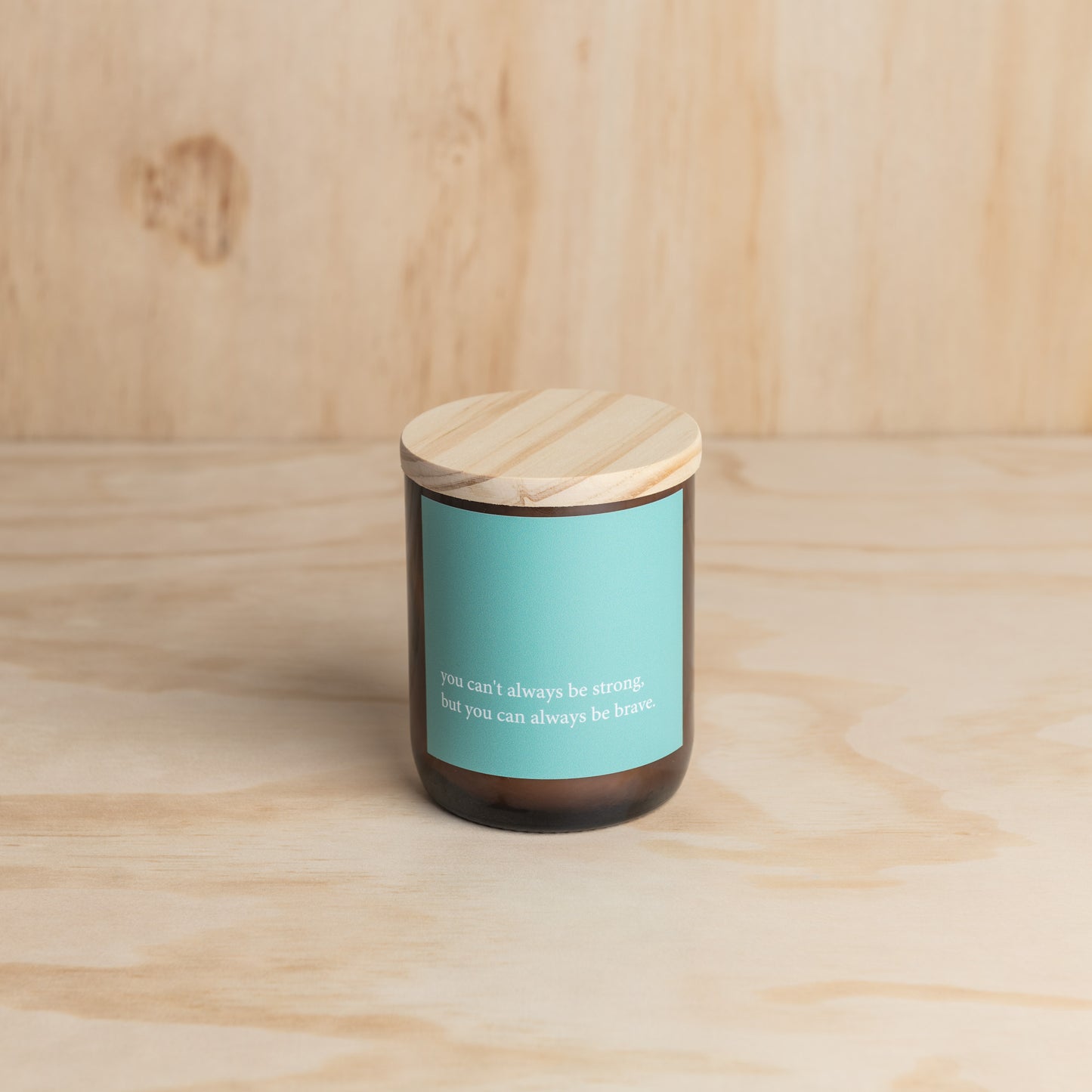 Heartfelt Quote Candle - be brave