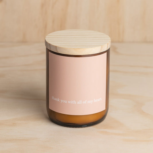 Heartfelt Quote Candle - thank you