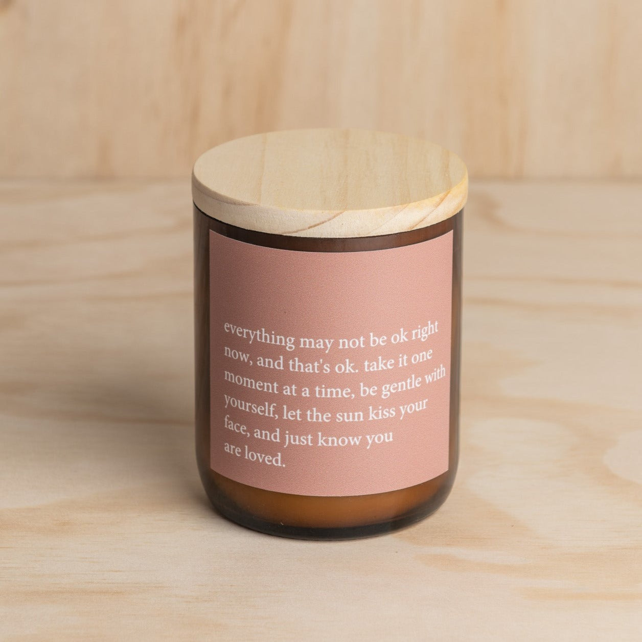 Heartfelt Quote Candle - everything may not be ok