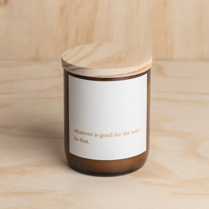 Heartfelt Quote Candle - good for the soul