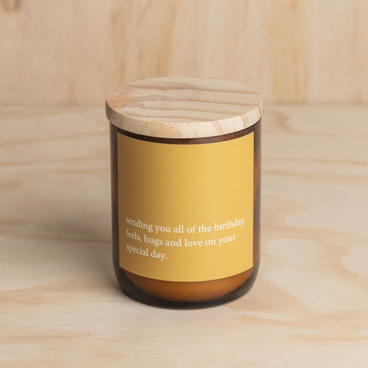 Heartfelt Quote Candle - birthday feels