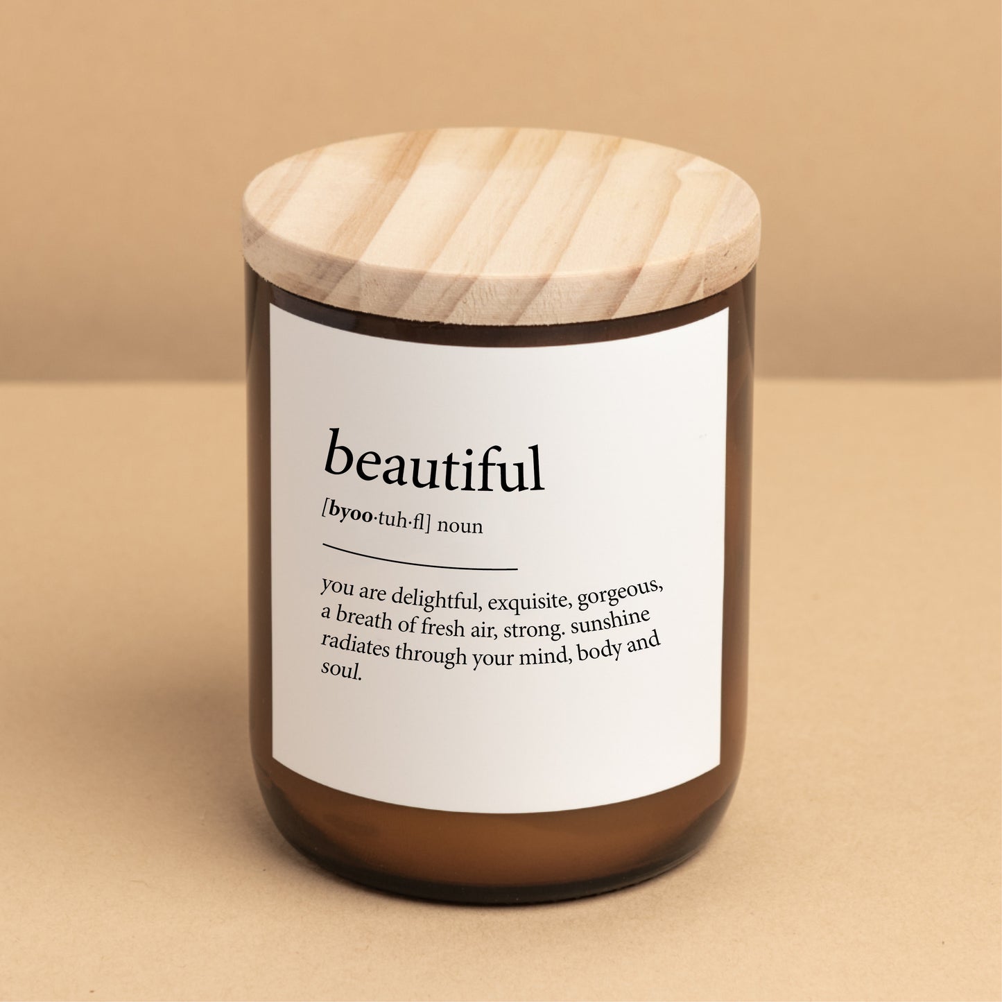 Dictionary Candle - Beautiful